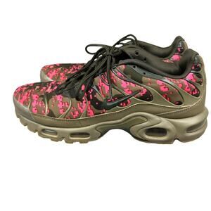 Nike Men's Air Max Plus Digi Camo Olive Green Sneakers Shoes AJ4858-200 Size 10